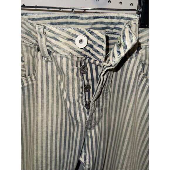 Diesel Safado Mens Designer Striped Jeans Size 32x30 Straight Fit Pre-owned - Picture 4 of 10
